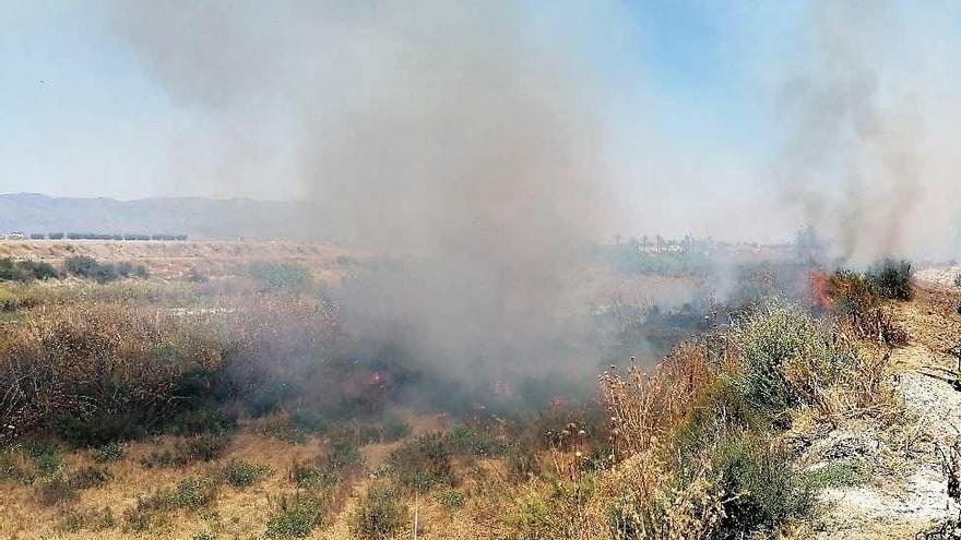 Un incendio arrasa 9.000 metros cuadrados de matorral en Lorca