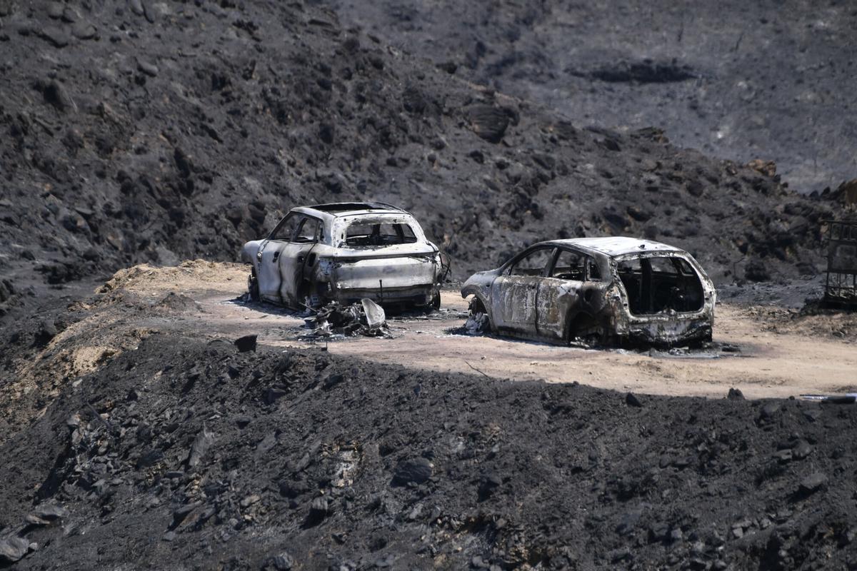 Incendio de Los Gallardos, en imágenes