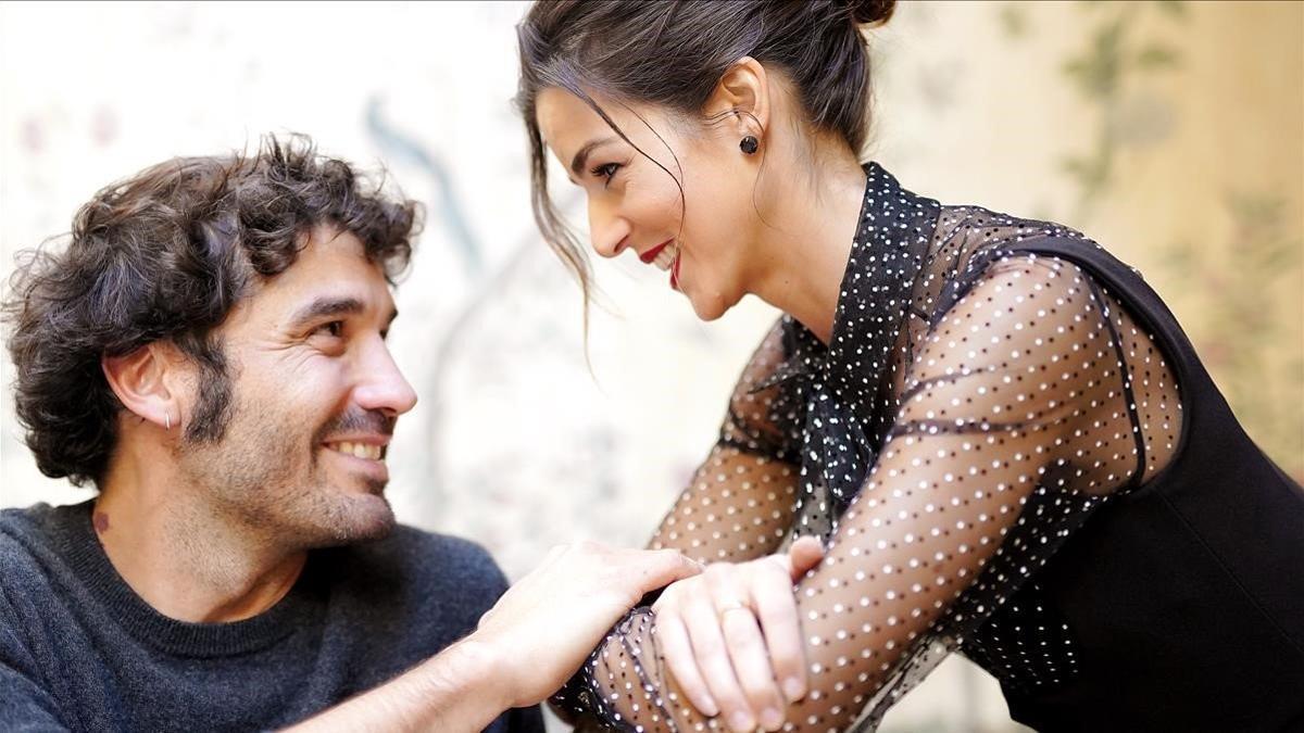 Álex García y Clara Lago, fotografiados esta semana en Madrid