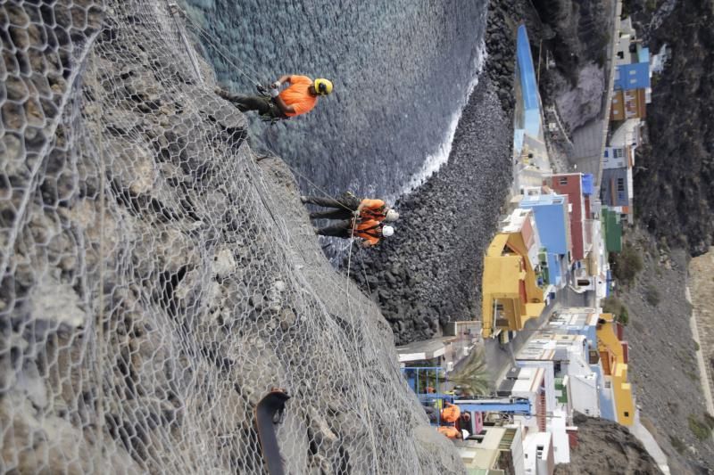 Zonas con riesgos de desprendimiento en Tenerife