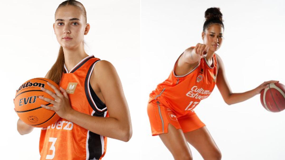 Mojca Jelenc y Noa Morro, canteranas del Valencia Basket