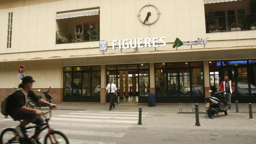 L&#039;estació de Renfe de Figueres, en una imatge d&#039;arxiu.