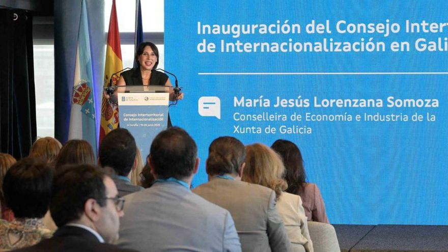 María Jesús Lorenzana, ayer en A Coruña. | L. O.