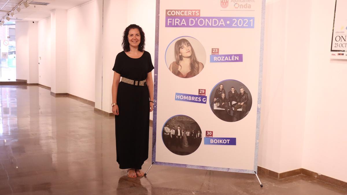 La teniente alcalde y edil de Cultura, María Prades, presenta el cartel de conciertos solidarios de la Fira d&#039;Onda 2021.