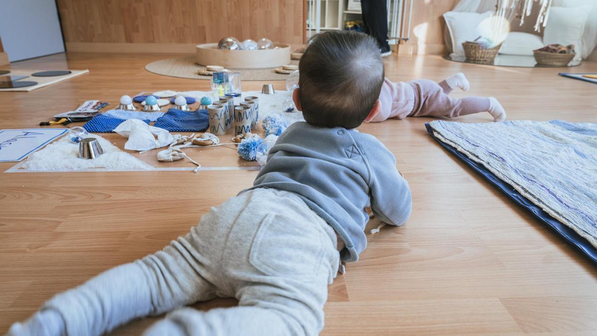 Aula de bebés en una escuela infantil.