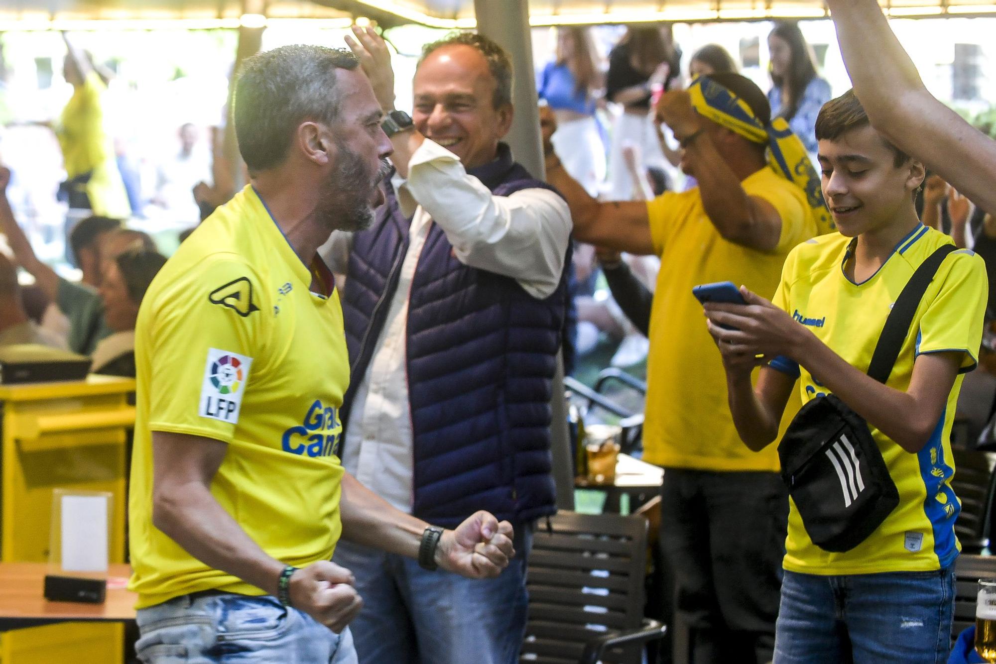 La ciudad vibró con la victoria de la UD Las Palmas contra el Cartagena