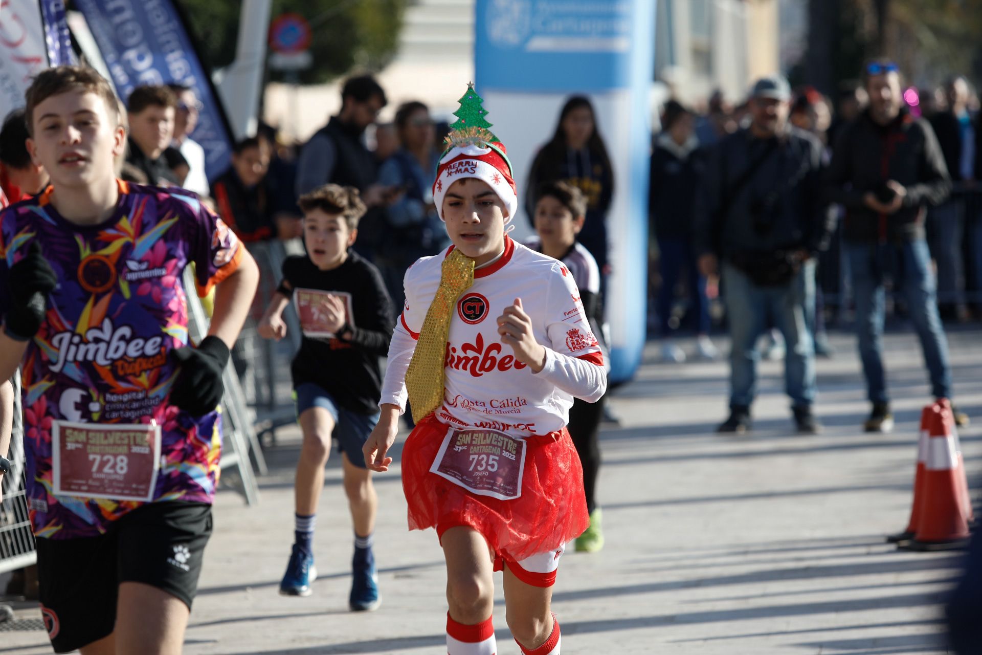 San Silvestre 2022 de niños en Cartagena