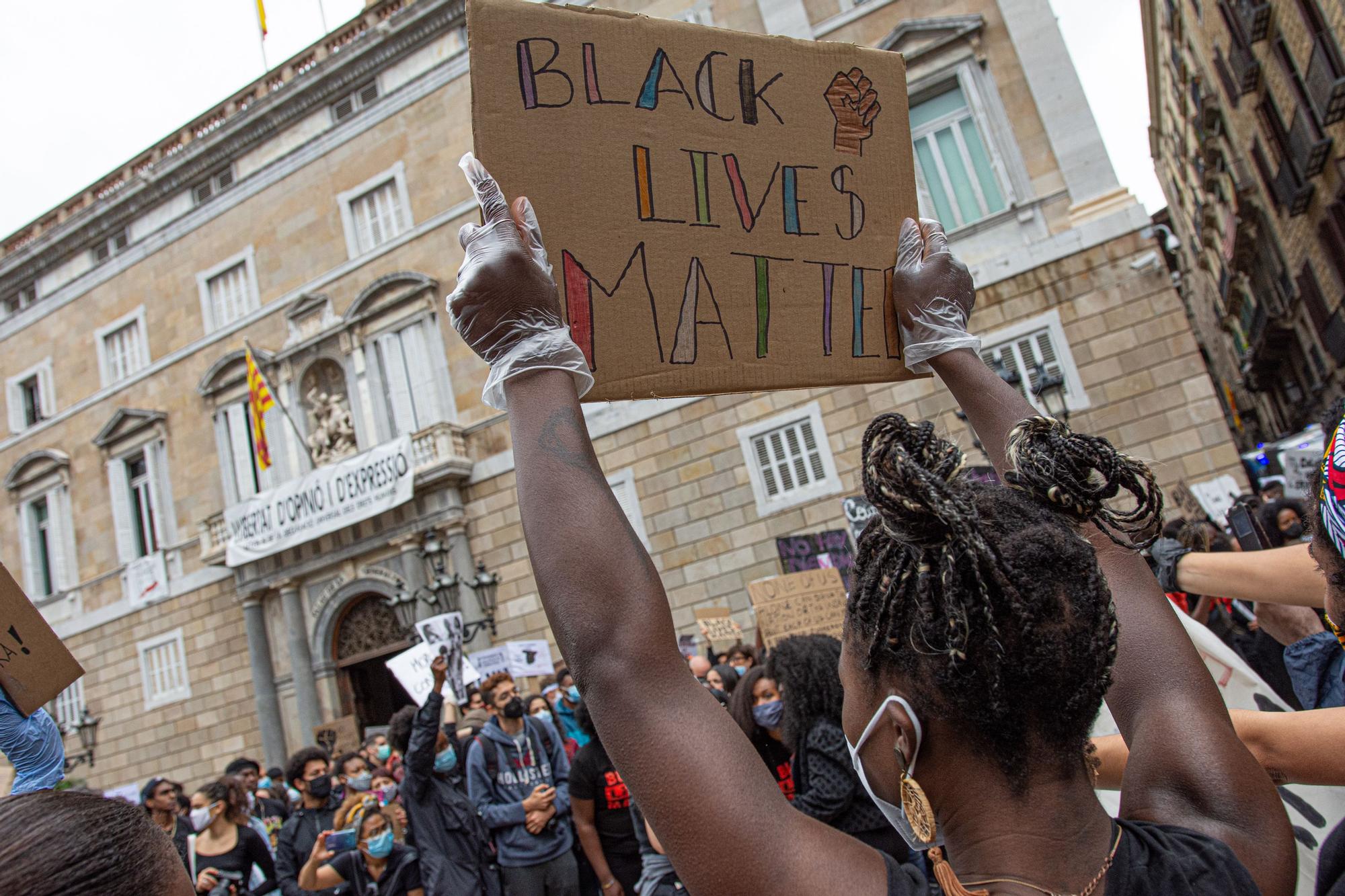 Concentración contra el racismo en Barcelona.