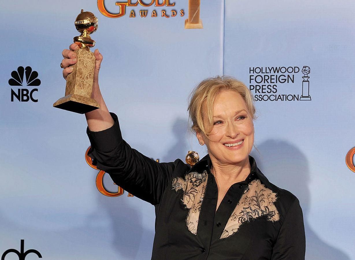 Meryl Streep en los Globos de Oro en 2012