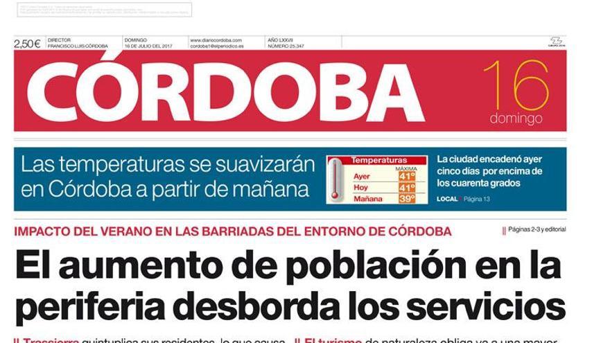 La portada de CÓRDOBA