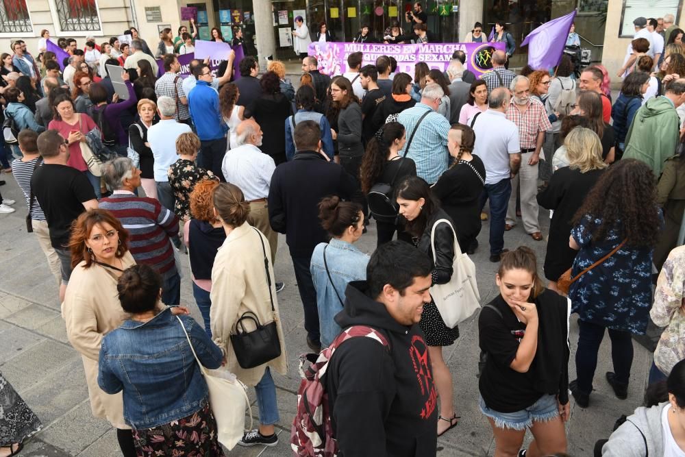 A Coruña protesta contra la libertad de La Manada