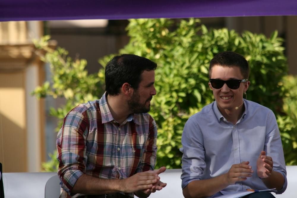 26J: Mitin de Unidos Podemos en la plaza de la Merced