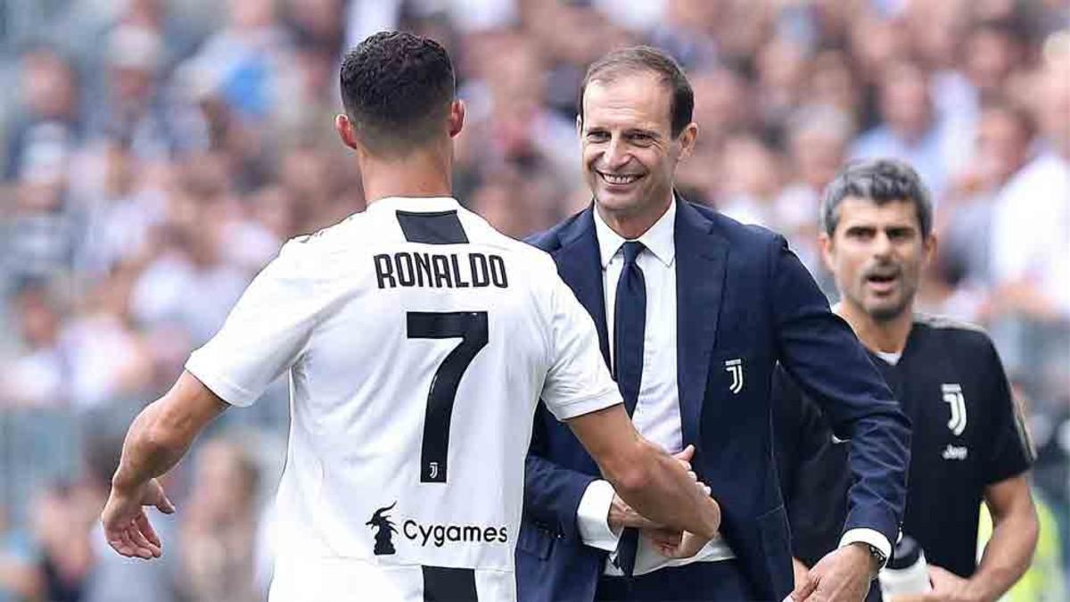 Allegri le da minutos a Cristiano Ronaldo