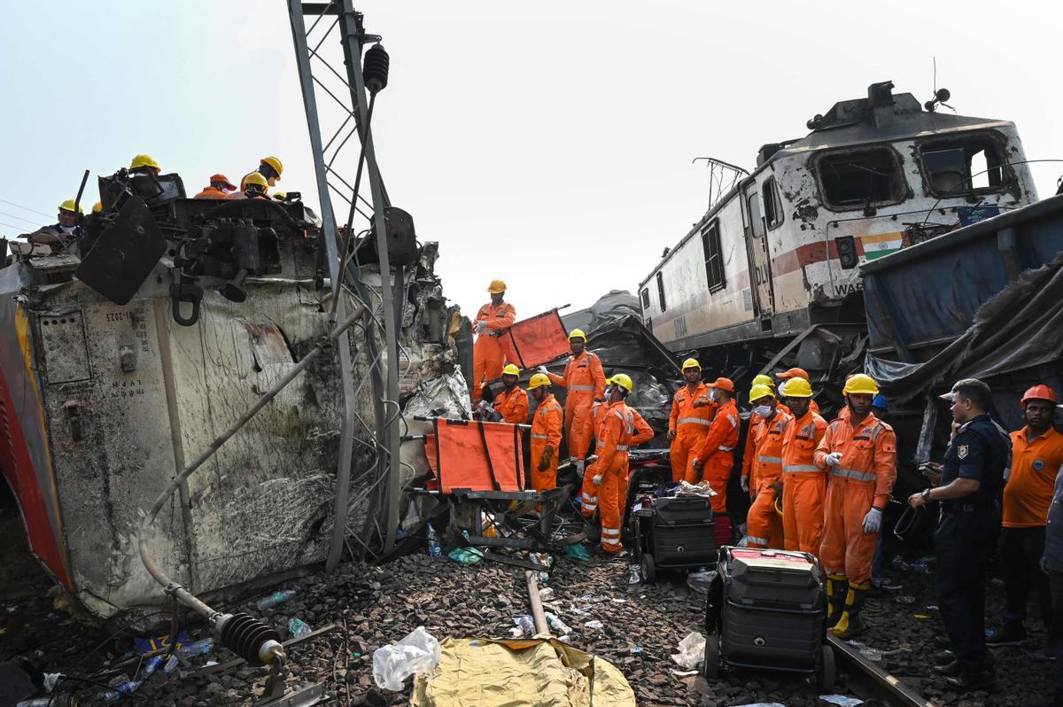 Accidente mortal de tren en la India