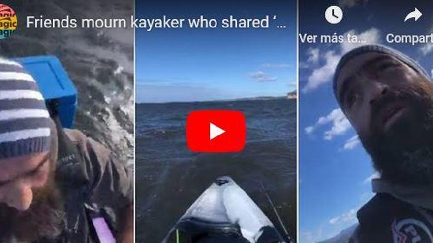 Un kayakista a la deriva graba sus últimos momentos de vida