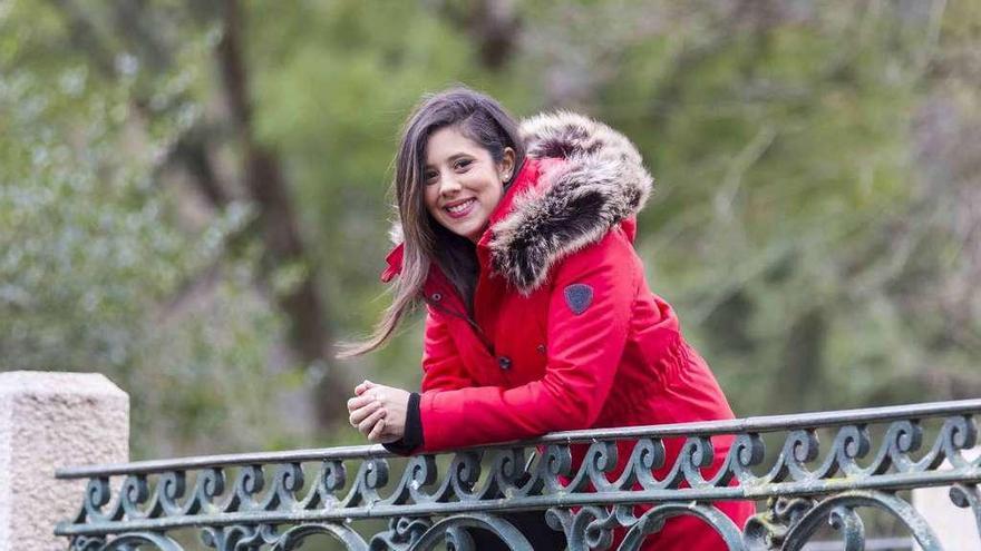 Carla Rodríguez, en el parque de Castrelos de Vigo. // Cristina Graña