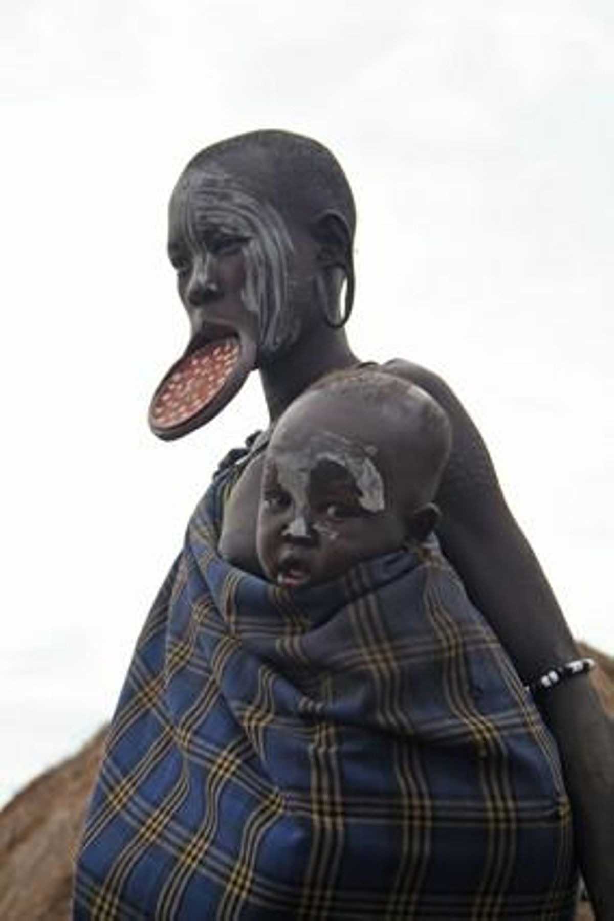 Membre de la tribu dels Mursi, al sud del país, a prop de Jinka.