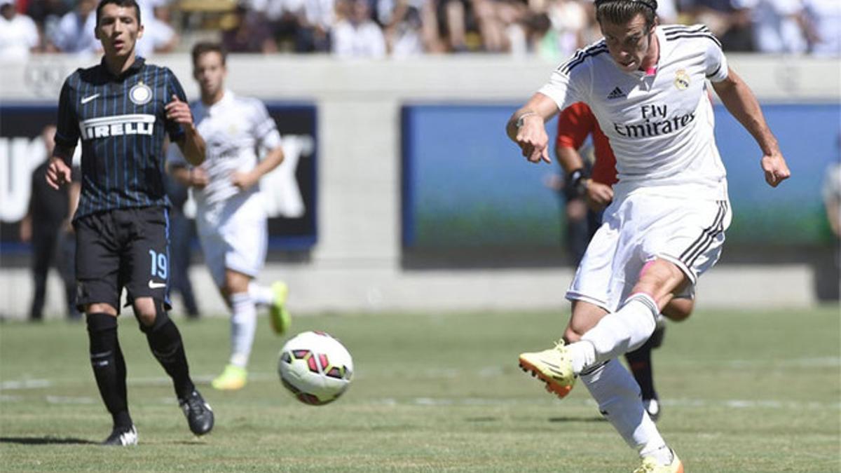 Bale adelantó al Real Madrid en la primera parte