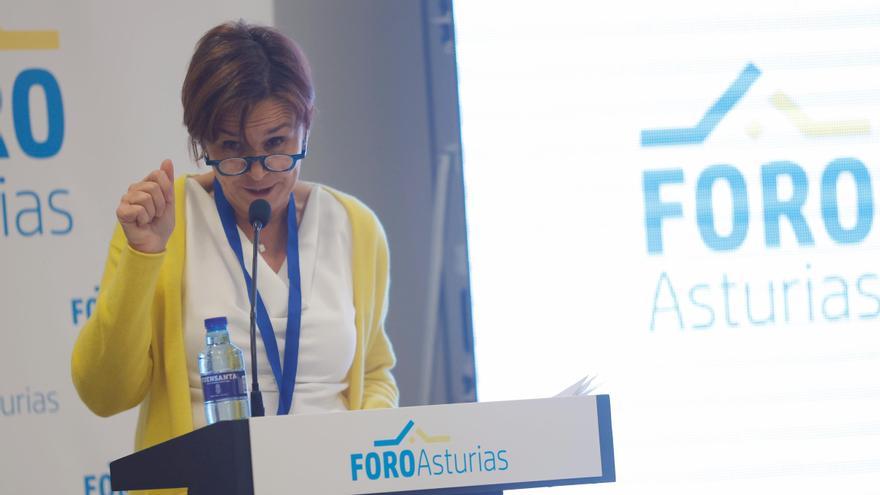 Carmen Moriyón, durante un acto de Foro.