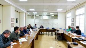Un instante de la reunión del Departamento de Agricultura del Gobierno de Aragón con las organizaciones profesionales agrarias.