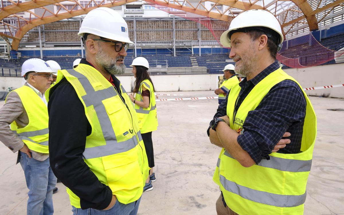 Obras en el Centro Insular de Deportes en Las Palmas de Gran Canaria