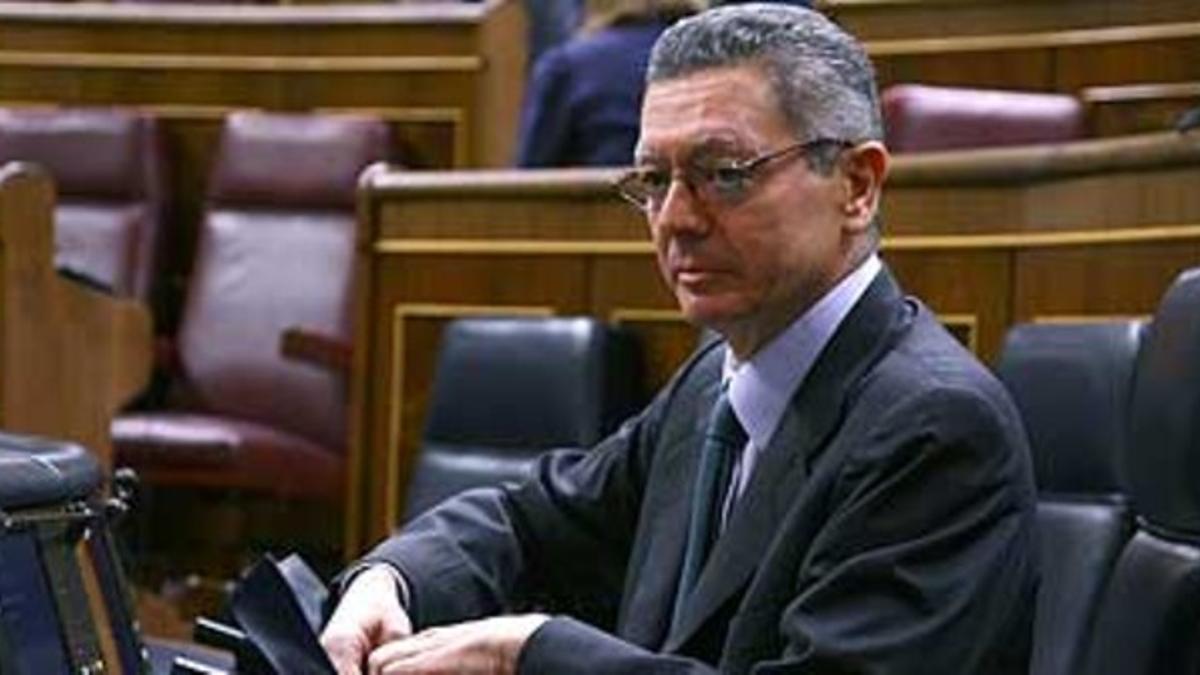 Alberto Ruiz-Gallardón, ministro de Justicia