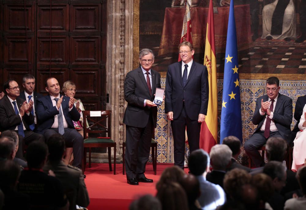 Acto institucional por el 9 d'Octubre en el Palau de la Generalitat