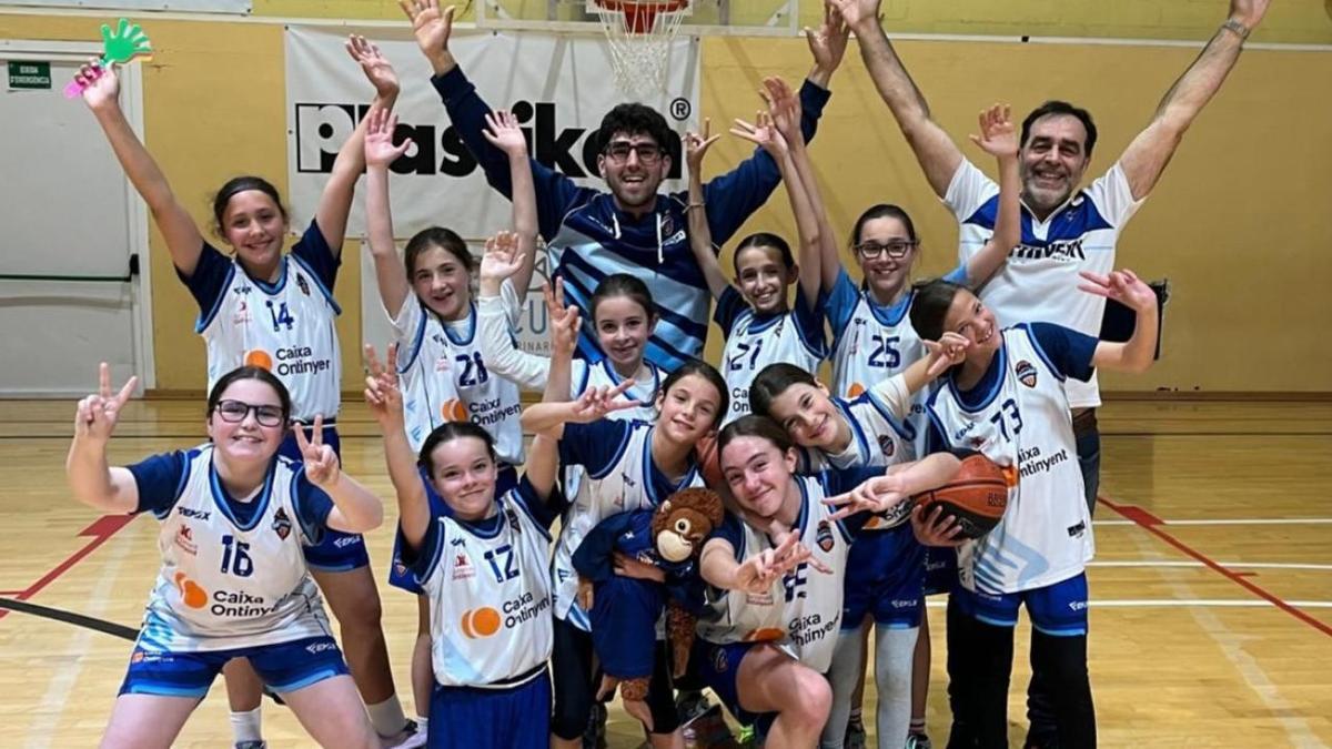 Equipo alevín femenino del Ontinyent Club Bàsquet