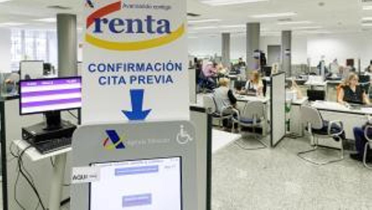 Una oficina de la Agencia Tributaria.