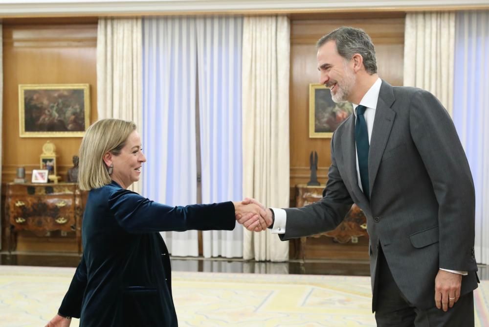 El Rey recibe a Ana Oramas, diputada por Santa Cruz de Tenerife de Coalición Canaria.