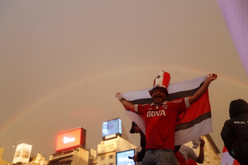 La afición de River celebra su victoria