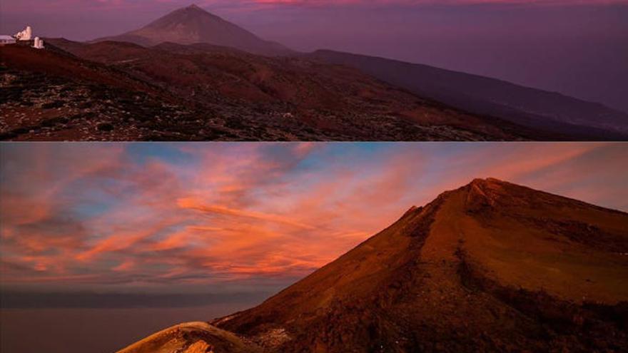 Amanecer, hoy, en el Teide.