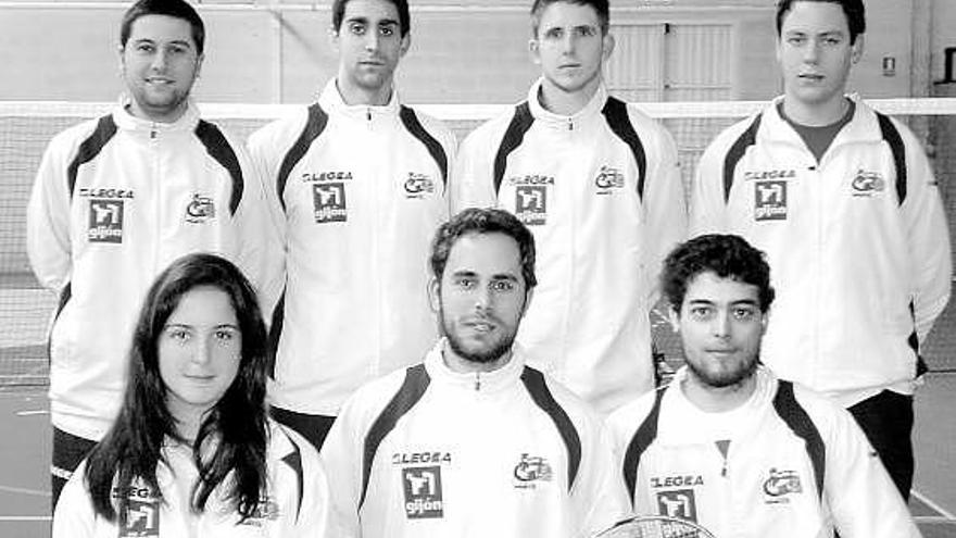 Equipo absoluto del Bádminton Gijón