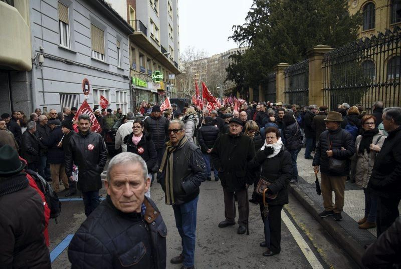 Protesta de jubilados en Zaragoza