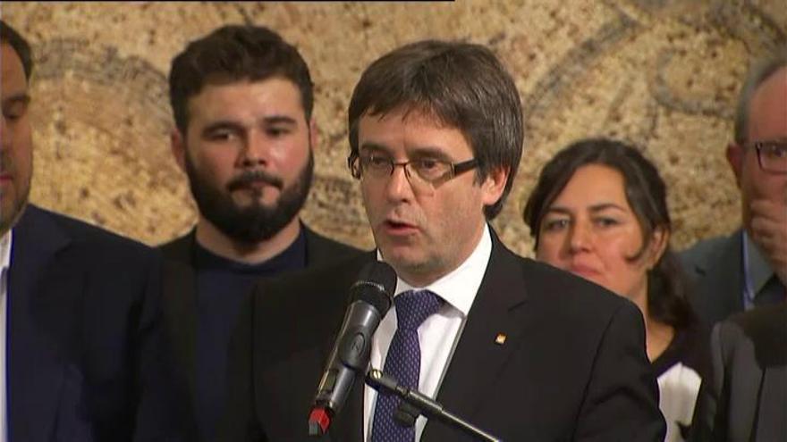 Puigdemont: "Hoy el Congreso de los Diputados va a escribir una página vergonzante"
