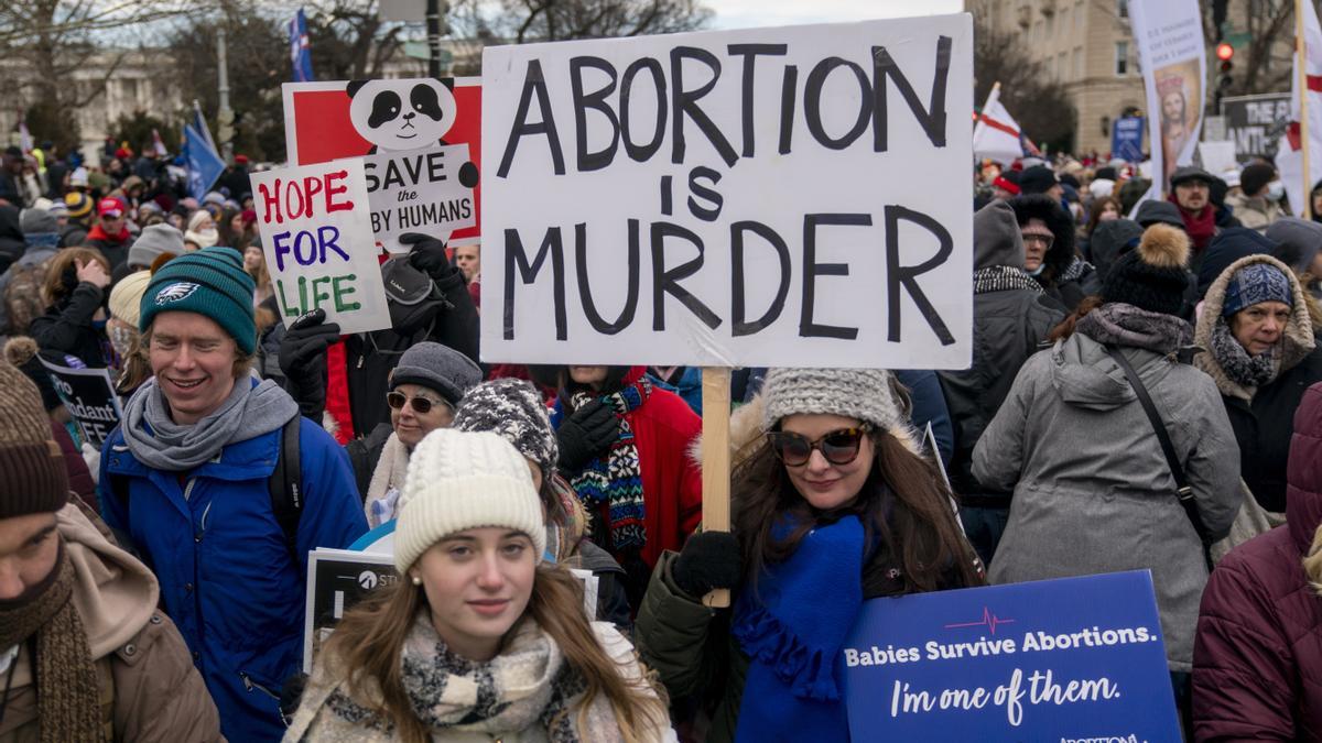 Una protesta antiabortista en EEUU.