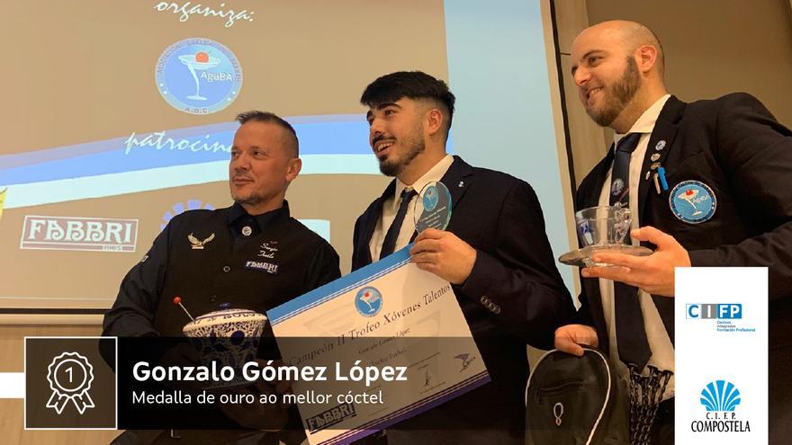 Gonzalo Gómez, estudiante del CIFP Compostela, mejor barman del II Trofeo &quot;Jóvenes Talentos&quot;