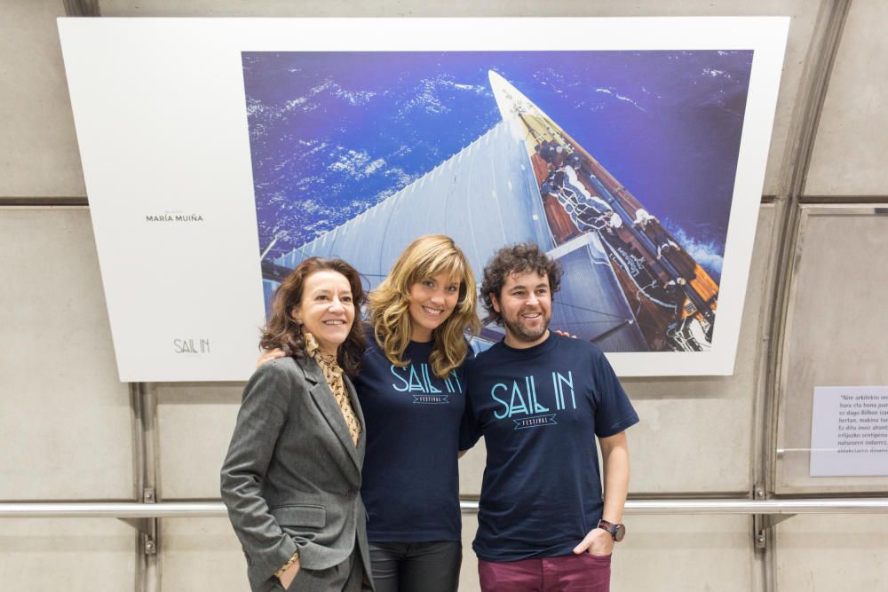 La viguesa María Muiña convierte el Metro de Bilbao en galería de arte