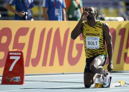 Usain Bolt ha sido uno de los protagonistas en una jornada donde también han tomado parte las lanzadoras de jabalina.