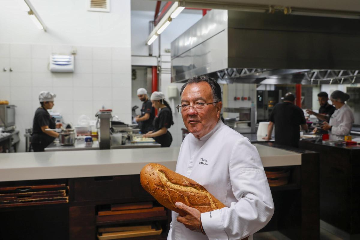 Pedro Morán, en la cocina de Casa Gerardo