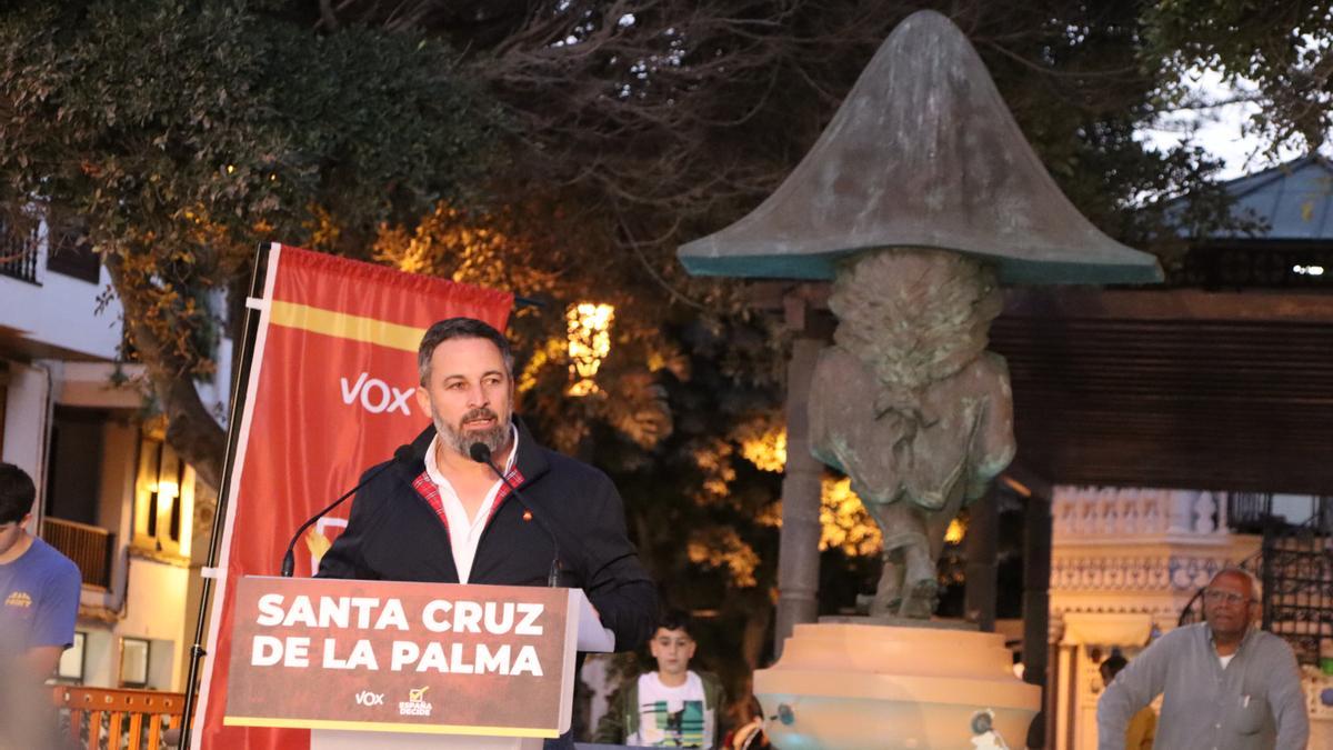 Santiago Abascal, en Santa Cruz de la Palma