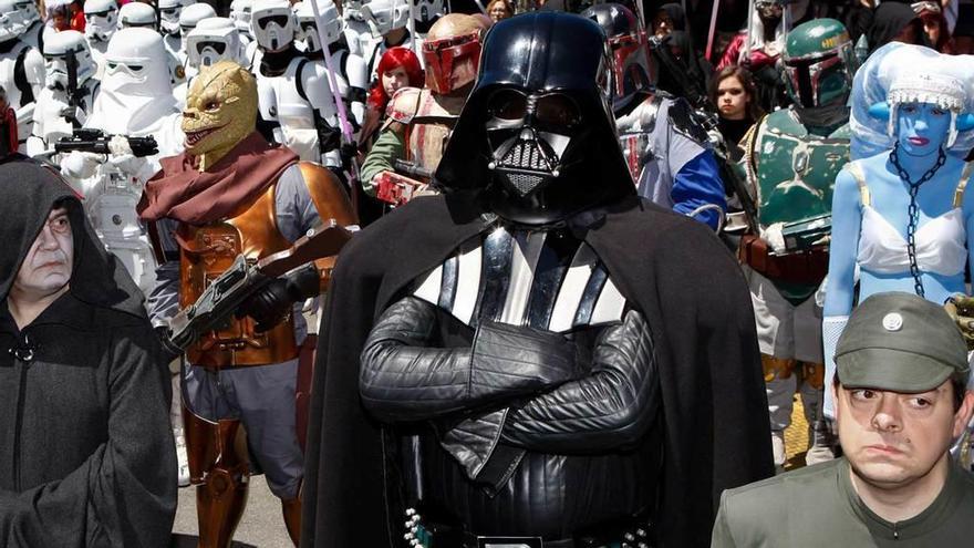 Participantes en el desfile de &quot;Star Wars&quot; del año pasado.