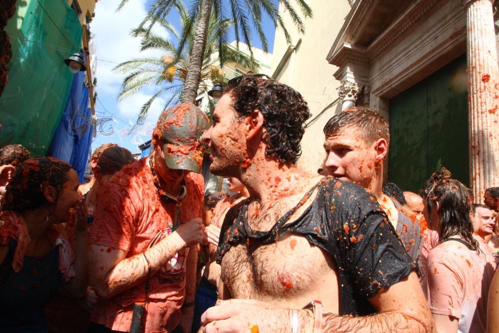 Instantes de la Tomatina 2016.