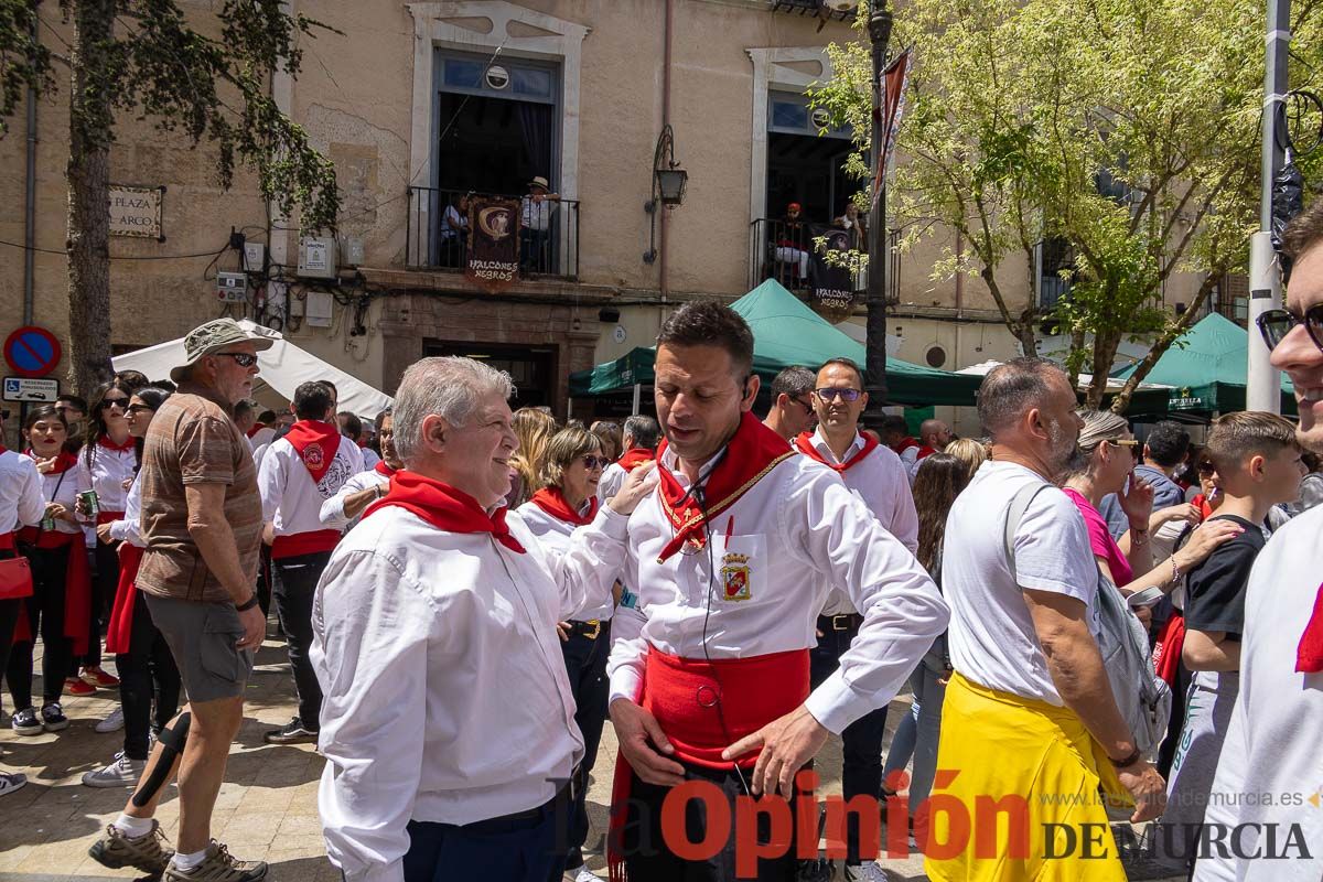 Recorrido Caballos del Vino día dos de mayo en Caravaca