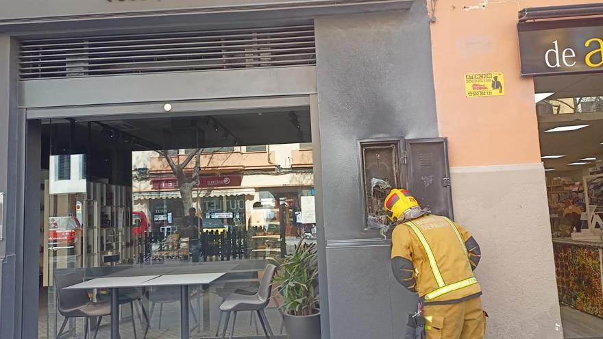 Incendio en una cafetería de la calle Arxiduc, en Palma