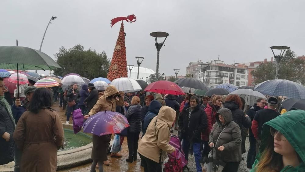 Grito en O Grove contra la violencia machista