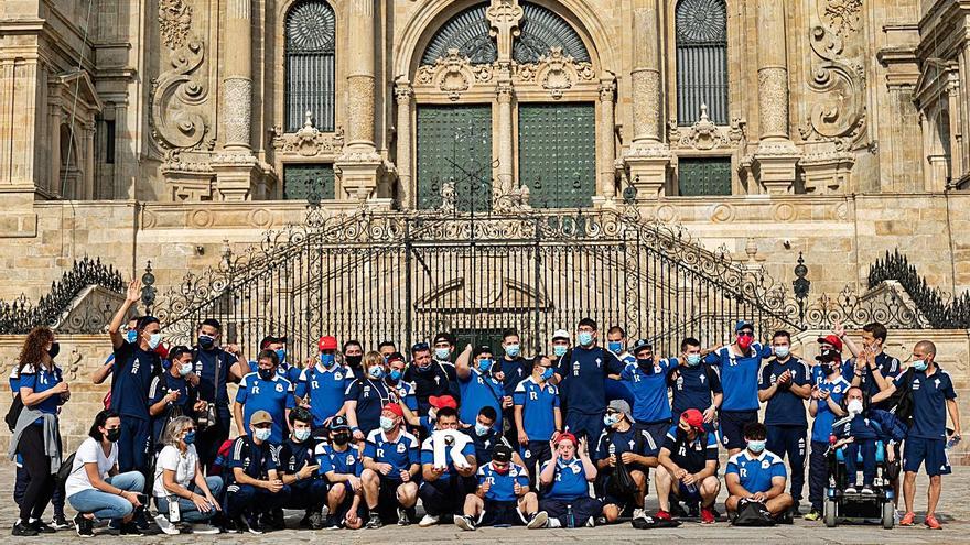 El Dépor Genuine y el Celta Integra, juntos en el Camino de Santiago