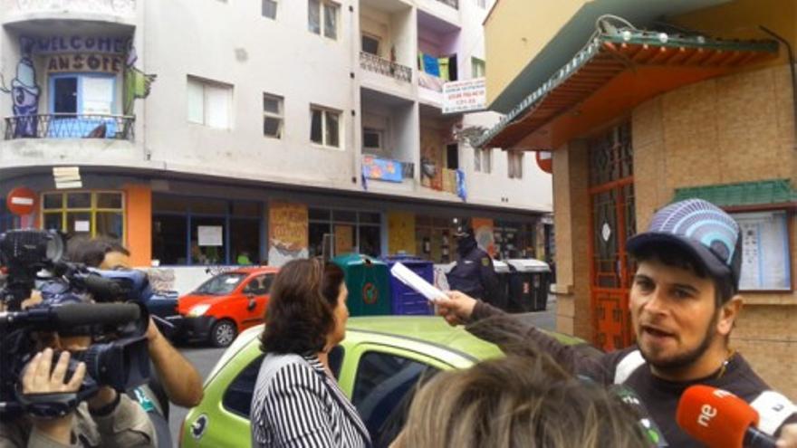 Desalojo de un edificio okupa en Guanarteme