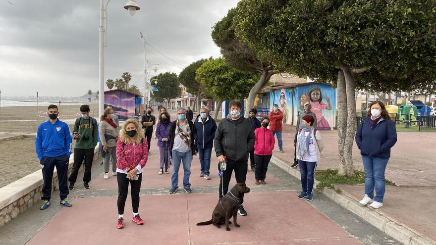 Una imagen de la marcha reivindicativa desde El Palo.