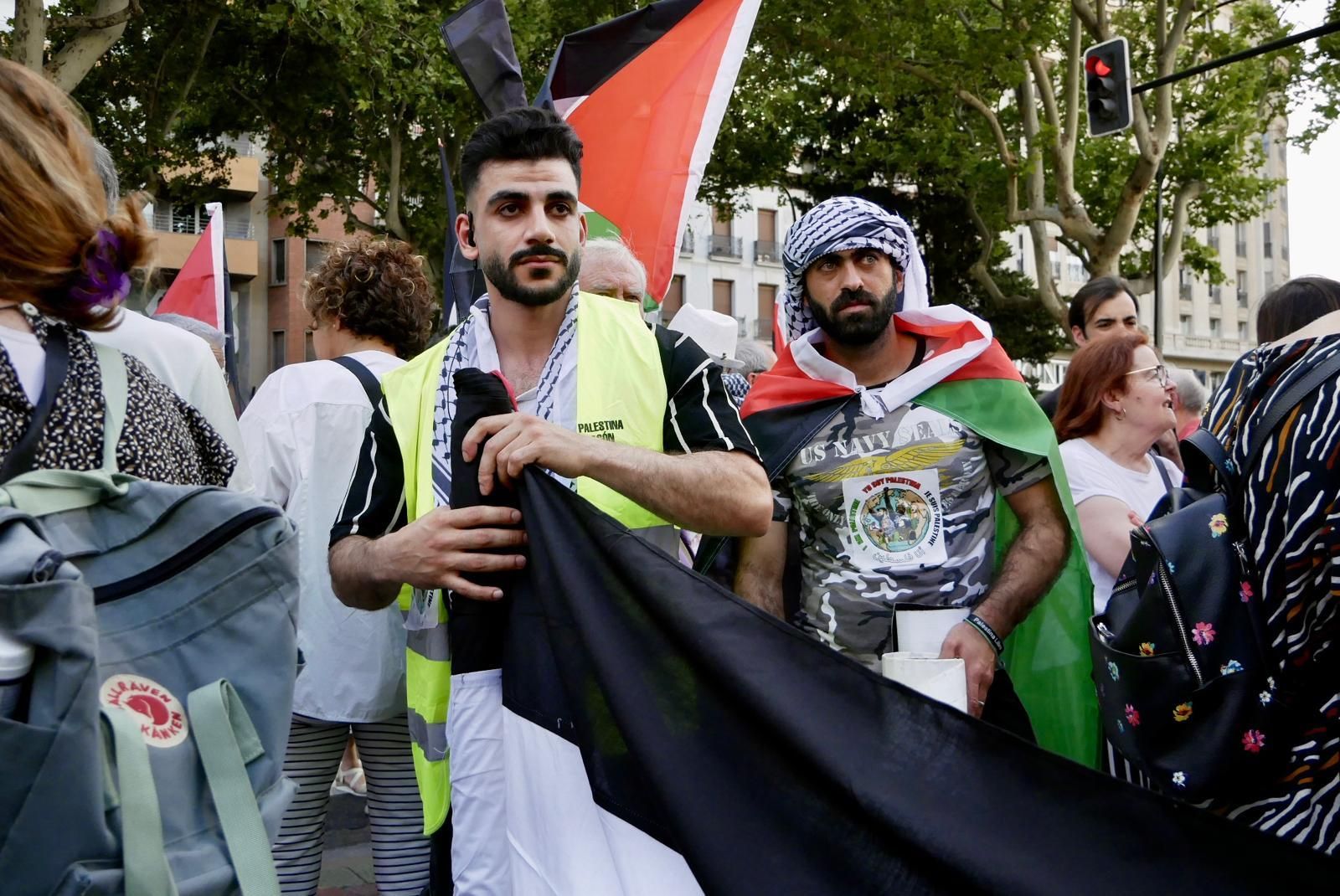 En imágenes | Manifestación en apoyo a Palestina en Zaragoza